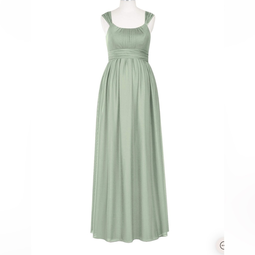 AZAZIE MELANIE Stretch Maternity
Empire Pleated Mesh Floor-Length Dress Vintage